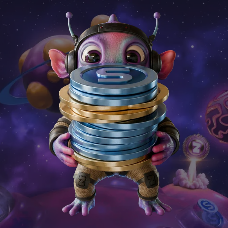 Galaxy Wheel spin mechanic glowing against a cosmic starfield